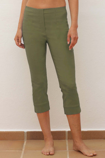 pomodoro_clothing_Bengaline_crop_trousers_42501_khaki