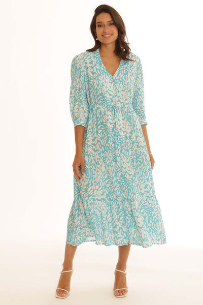 Pomodoro Clothing Petal Midi Dress 62502