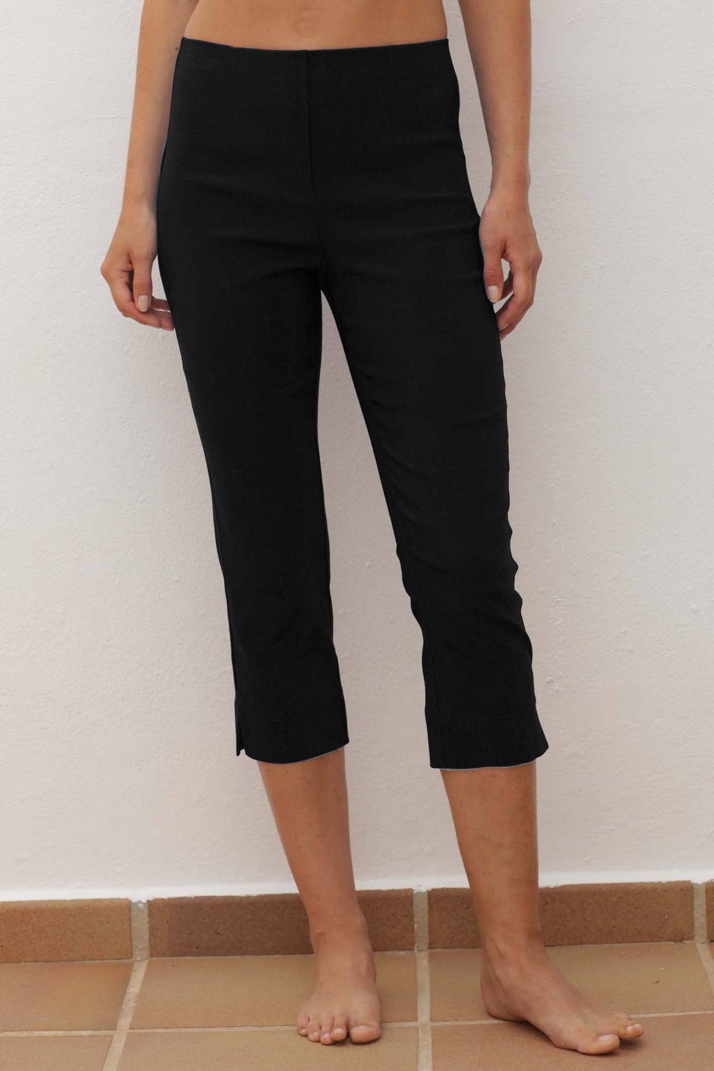 pomodoroclothingBengalinecroptrousers42501black