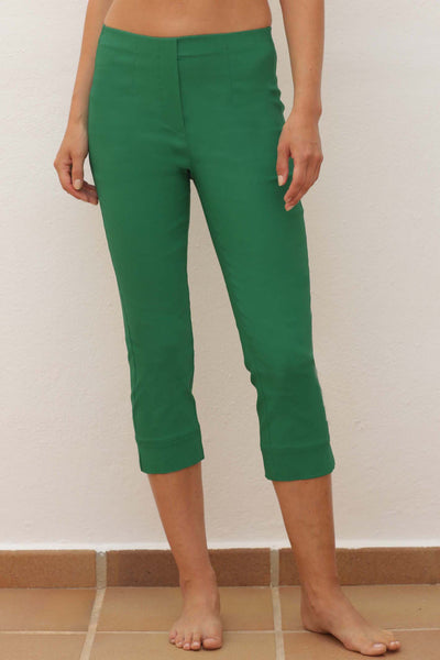 pomodoroclothingBengalinecroptrousers42501green