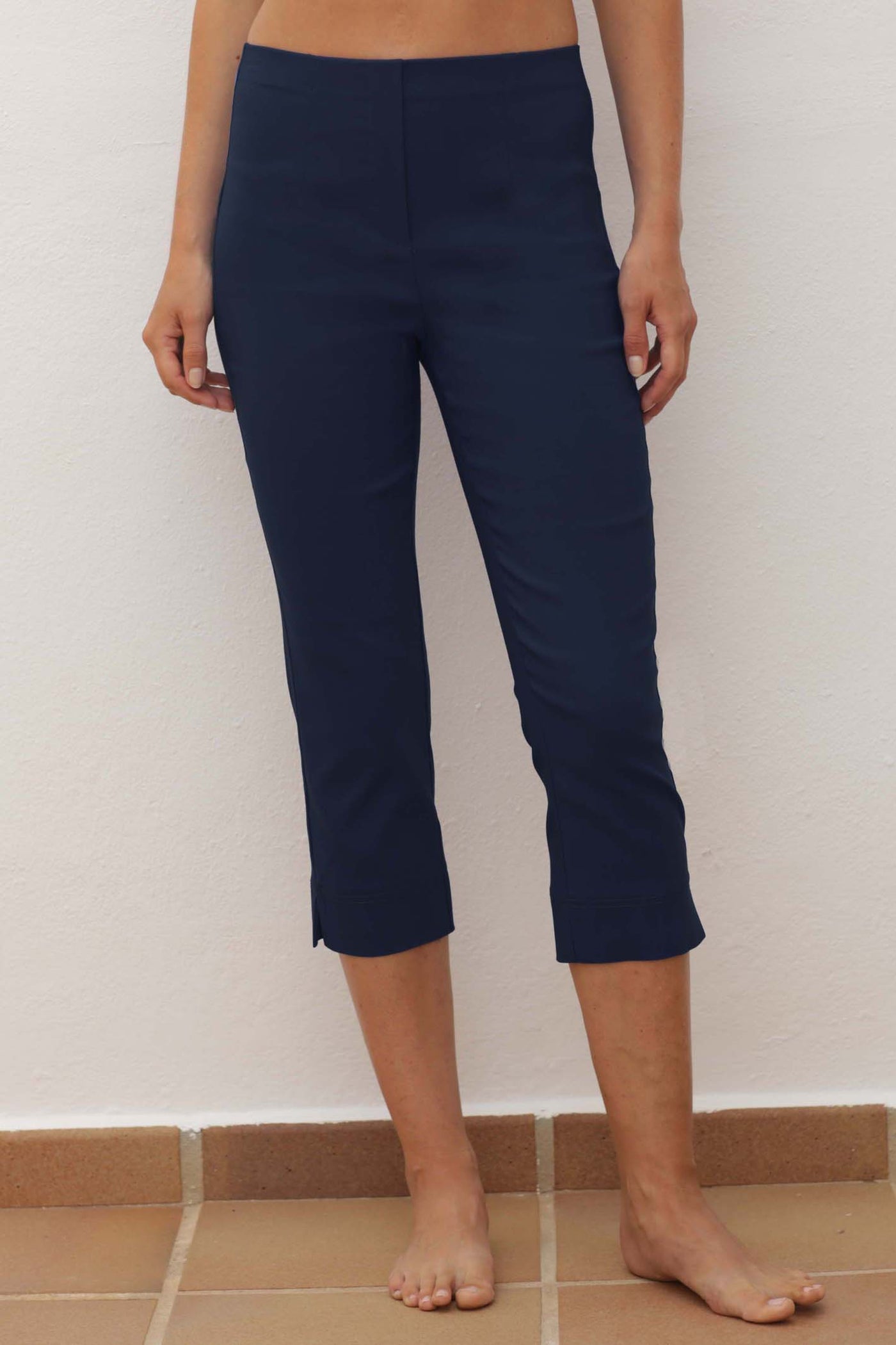 pomodoroclothingBengalinecroptrousers42501navy