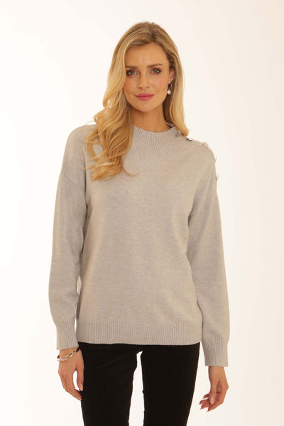 Pomodoro Clothing Button Detail Jumper 32552