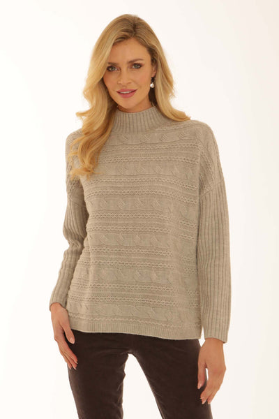 pomodoroclothingcablejumper22551silver
