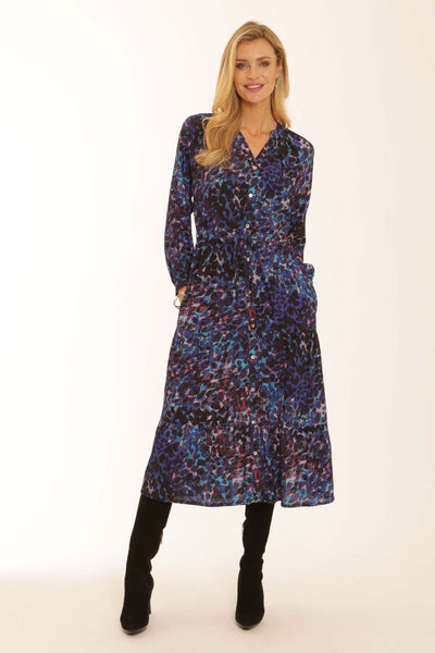 pomodoroclothingcolouredleopardtiereddress72552blue