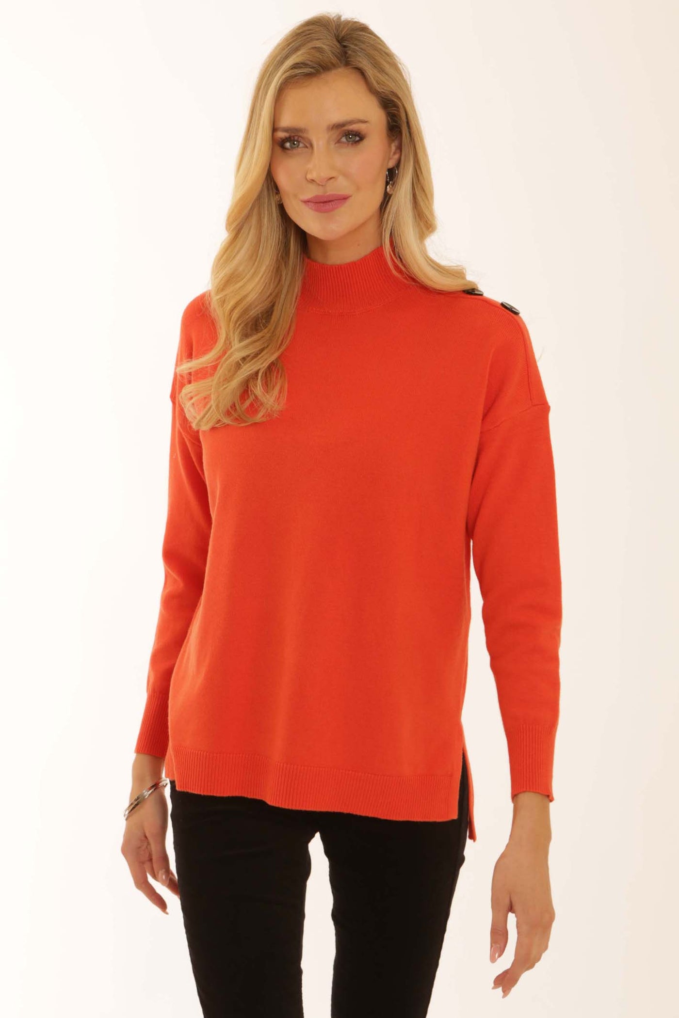 pomodoroclothingcontrastbuttonjumper12560orange
