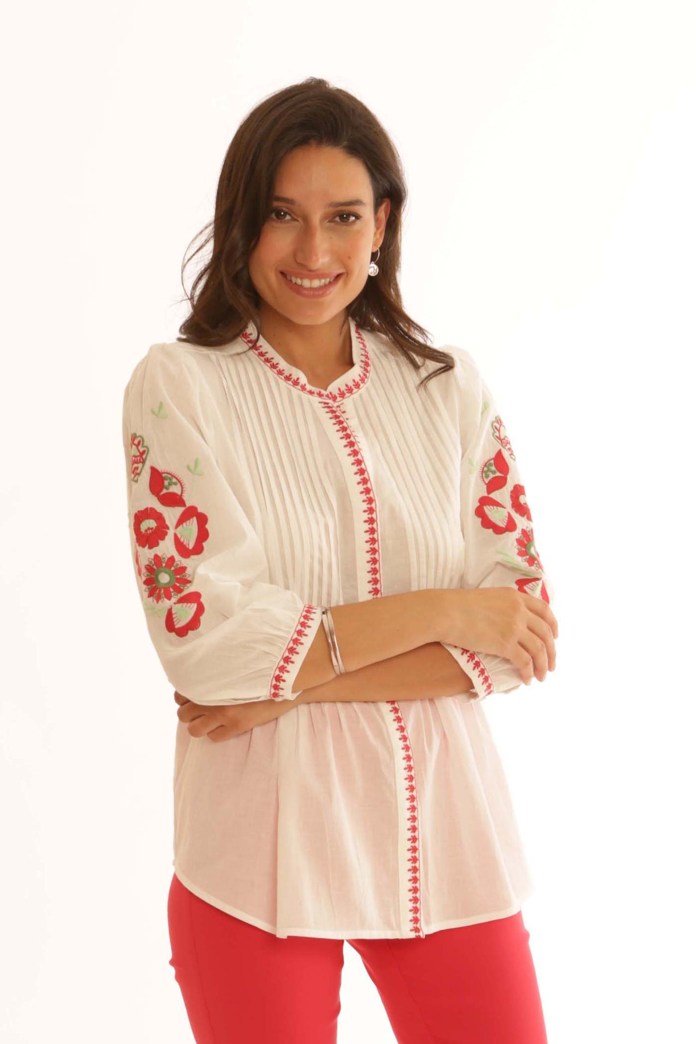 pomodoroclothingembroideredblouse62519pink