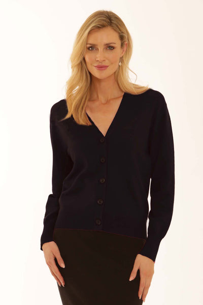 pomodoroclothingessentialcardigan12550black