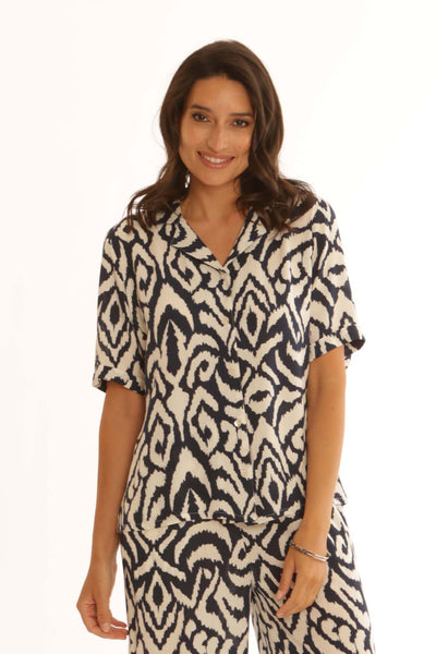 pomodoroclothingikatblouse52513navy