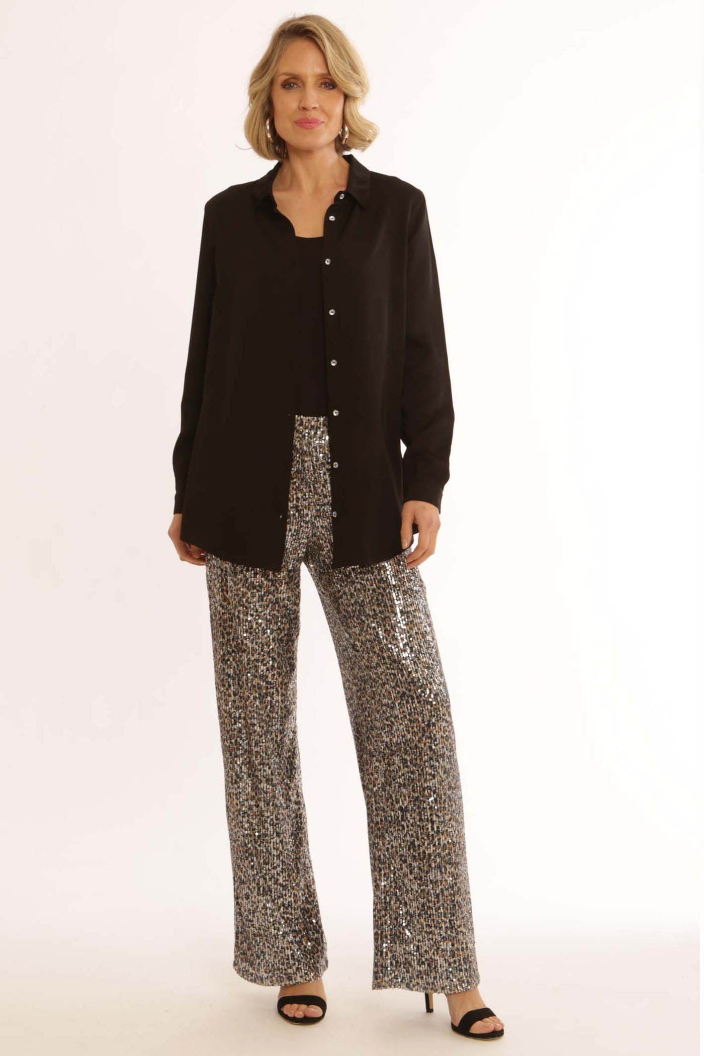 pomodoroclothingleopardsequintrousers62455Ablack