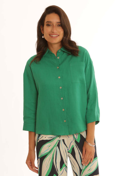 pomodoroclothinglinenshirt22500green