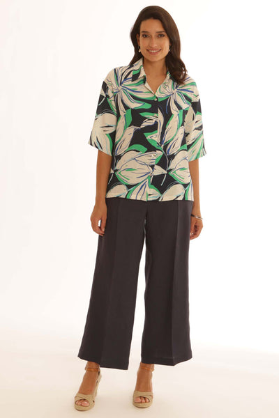 pomodoroclothinglinentrousers22503navy