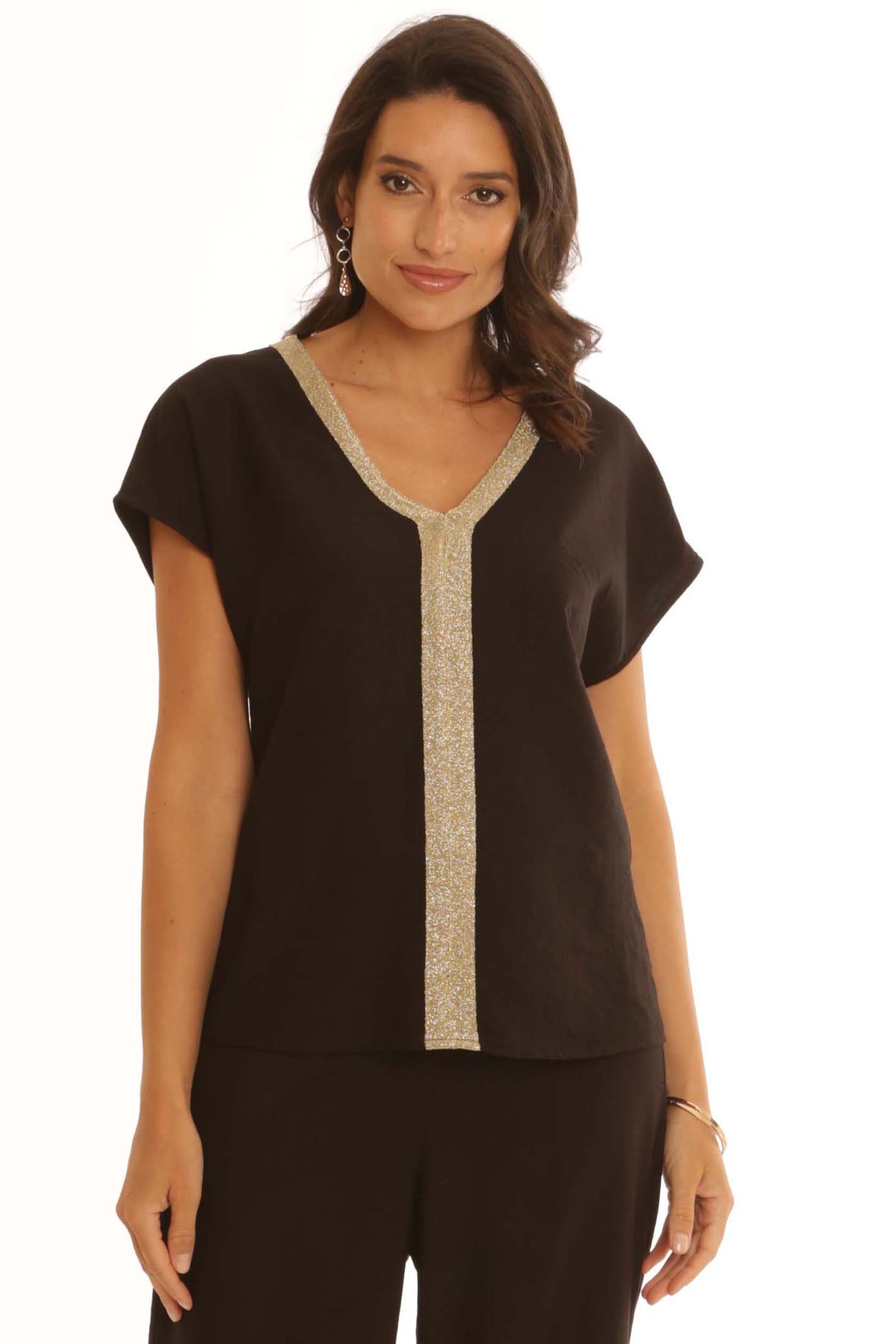 pomodoroclothinglurextrimtop32500black