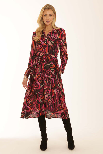 pomodoroclothingmosaicshirtdress62553pink