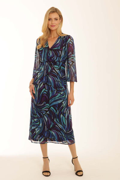 pomodoroclothingmosaictwistfrontdress62554blue