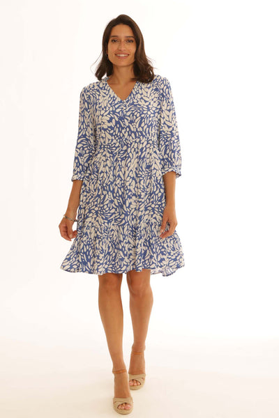 pomodoroclothingpetalshortdress62501blue
