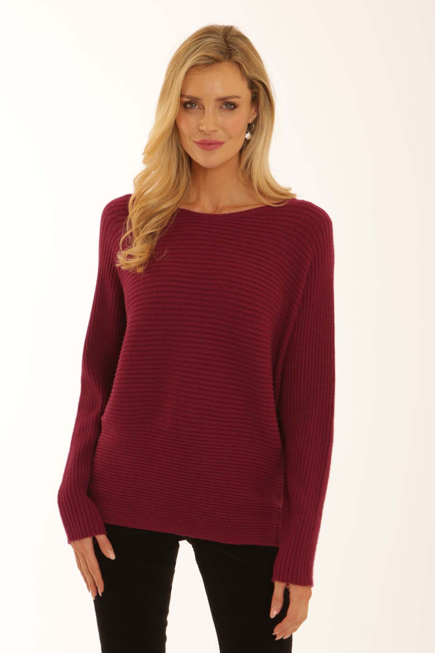 pomodoroclothingribjumper32558berry