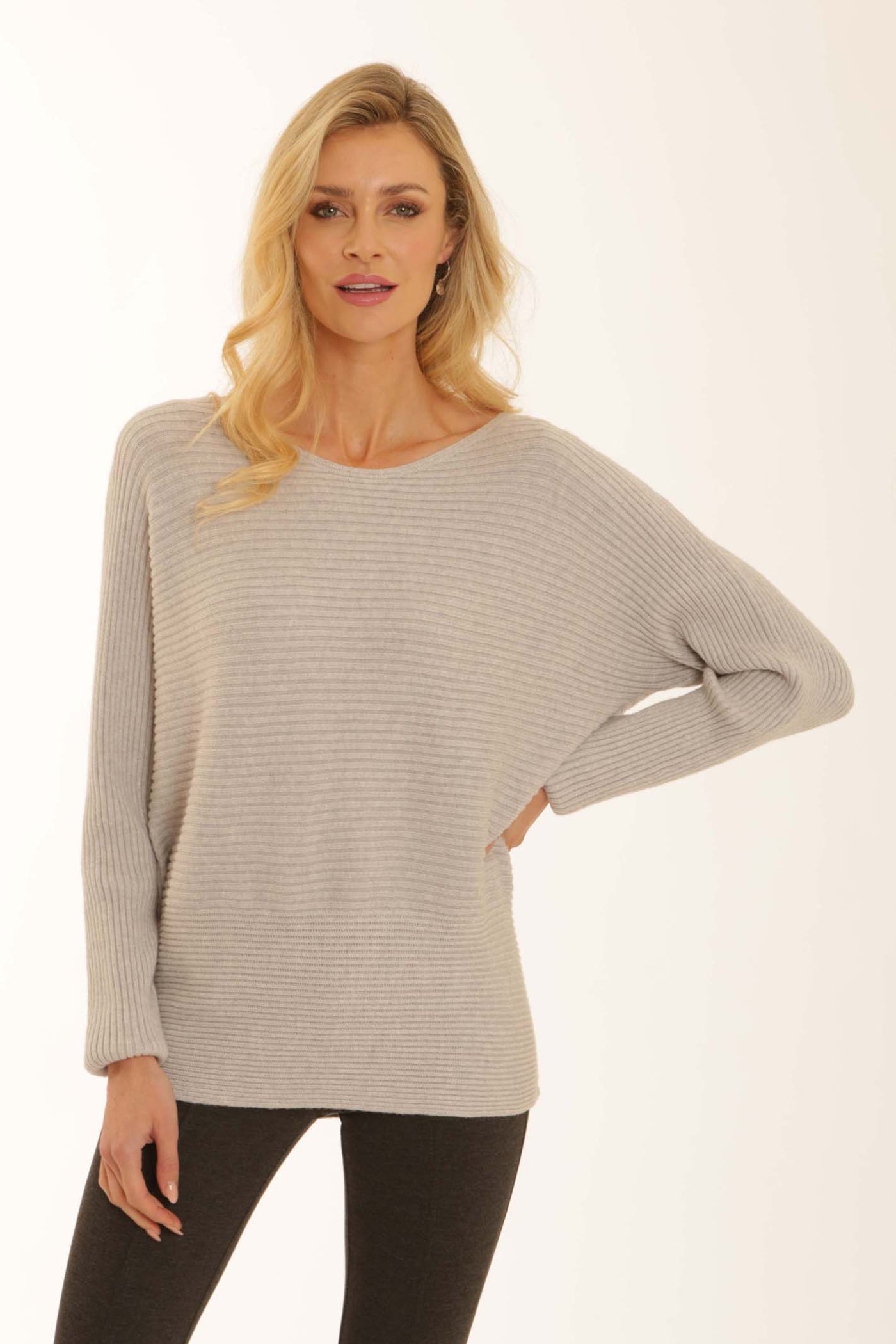 pomodoroclothingribjumper32558silver