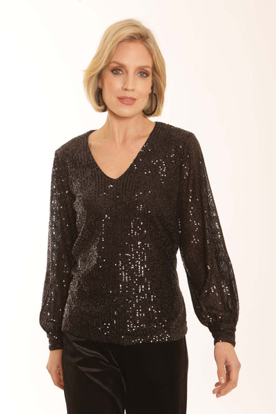 pomodoroclothingsequinblouse62351black