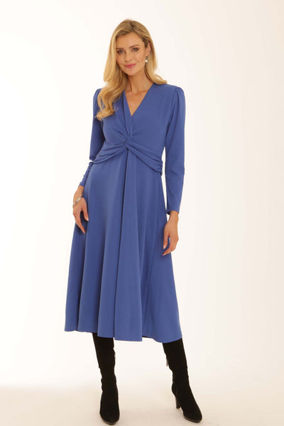 pomodoroclothingsolidjerseydress42554blue