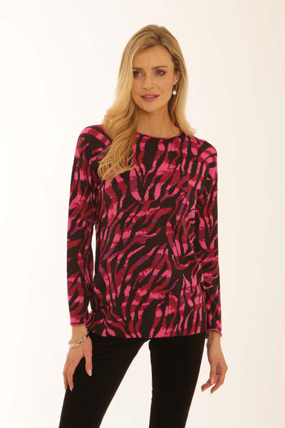 pomodoroclothingtonalzebrajumper32551pink