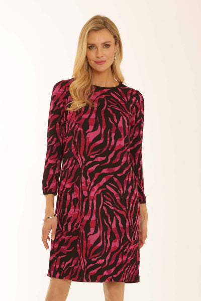 pomodoroclothingtonalzebrapontedress82555pink