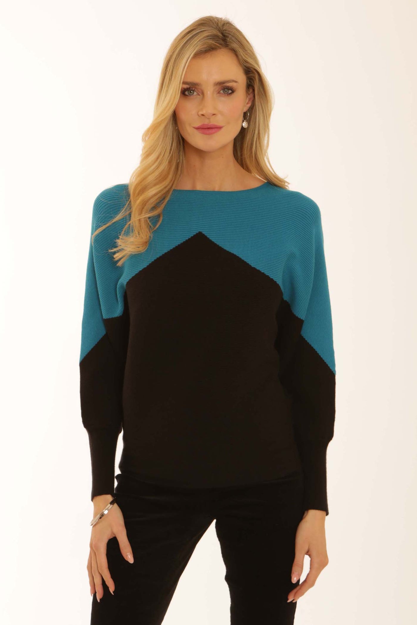 pomodoroclothingtwotonejumper22557peacock