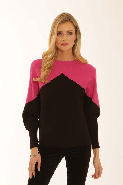 pomodoroclothingtwotonejumper22557pink