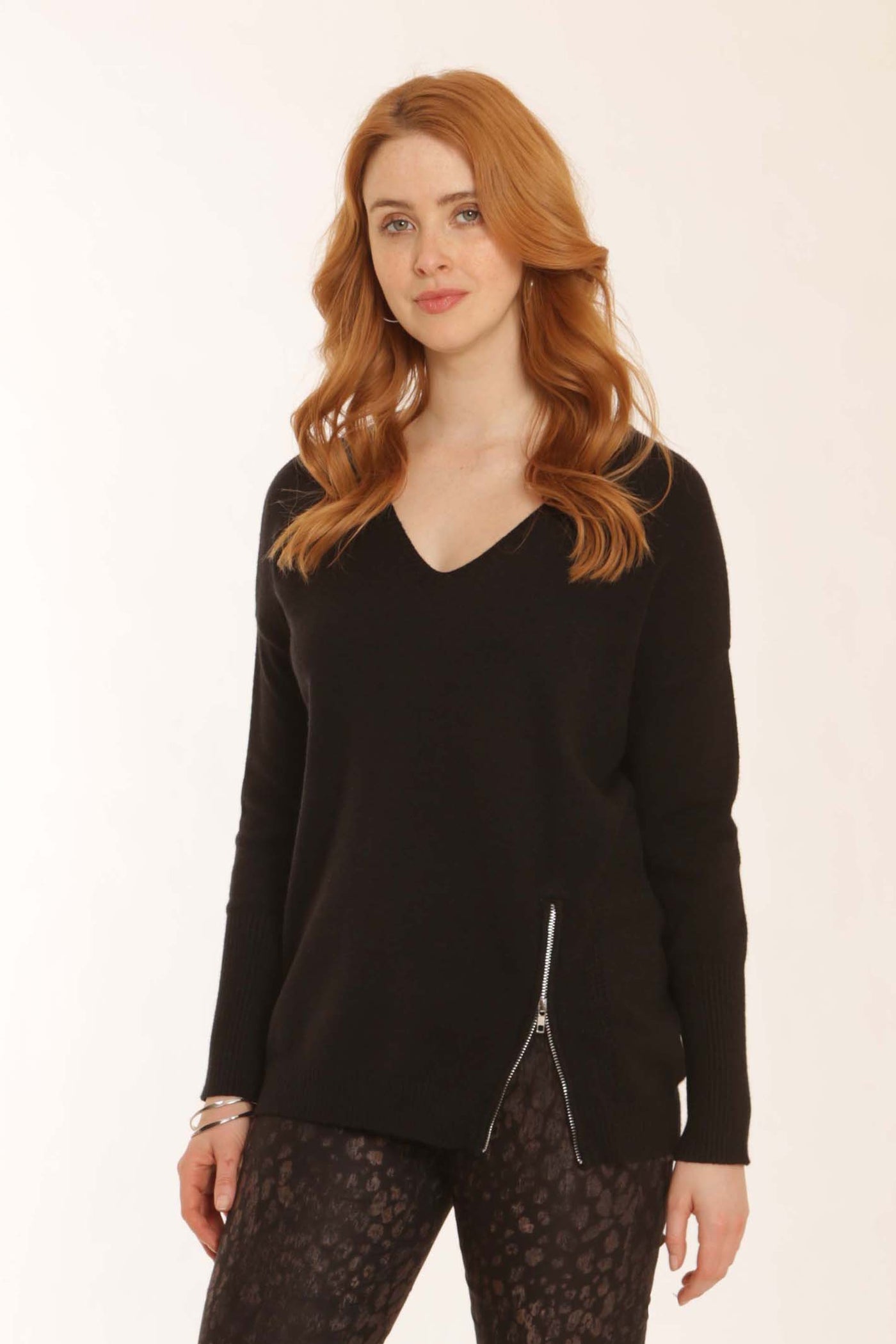 pomodoroclothingsidezipjumper32255black